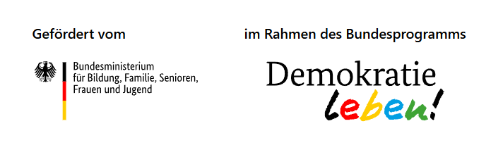 Logokombination aus BMFSFJ und Demokratie leben!