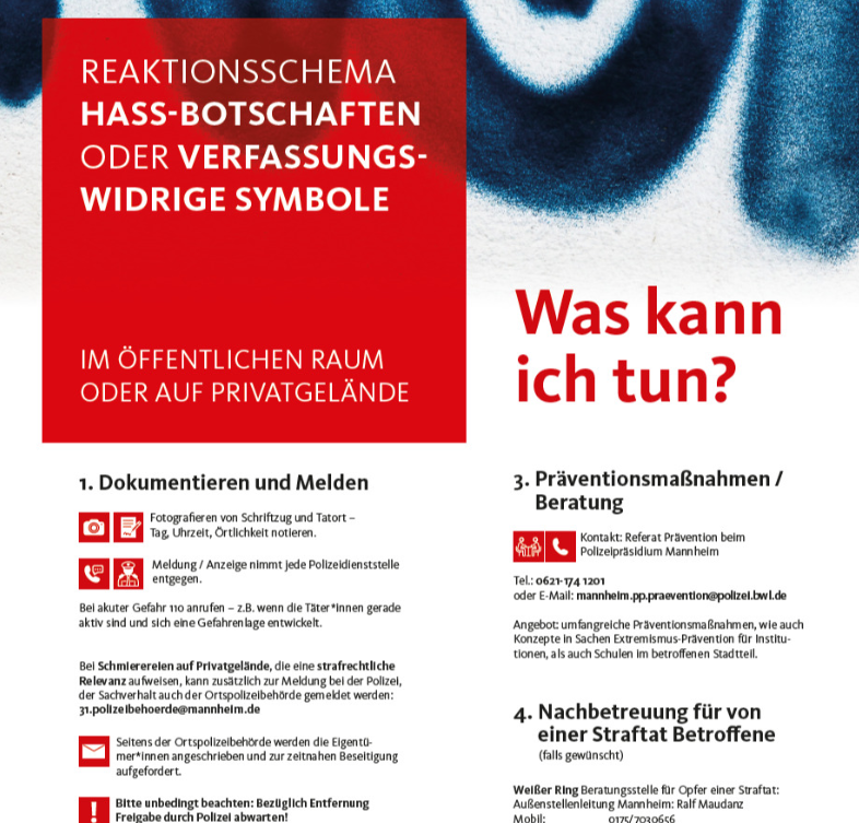 Ausschnitt des Flyers "Was kann ich tun?"